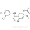 4- (3-Chlor-4-fluorphenylamino) -7-methoxychinazolin-6-ylacetat CAS 788136-89-0